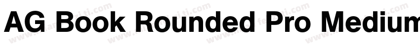 AG Book Rounded Pro Medium字体转换